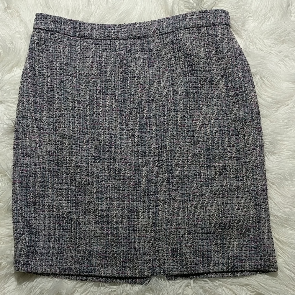 J. Crew Tweed Purple Skirt